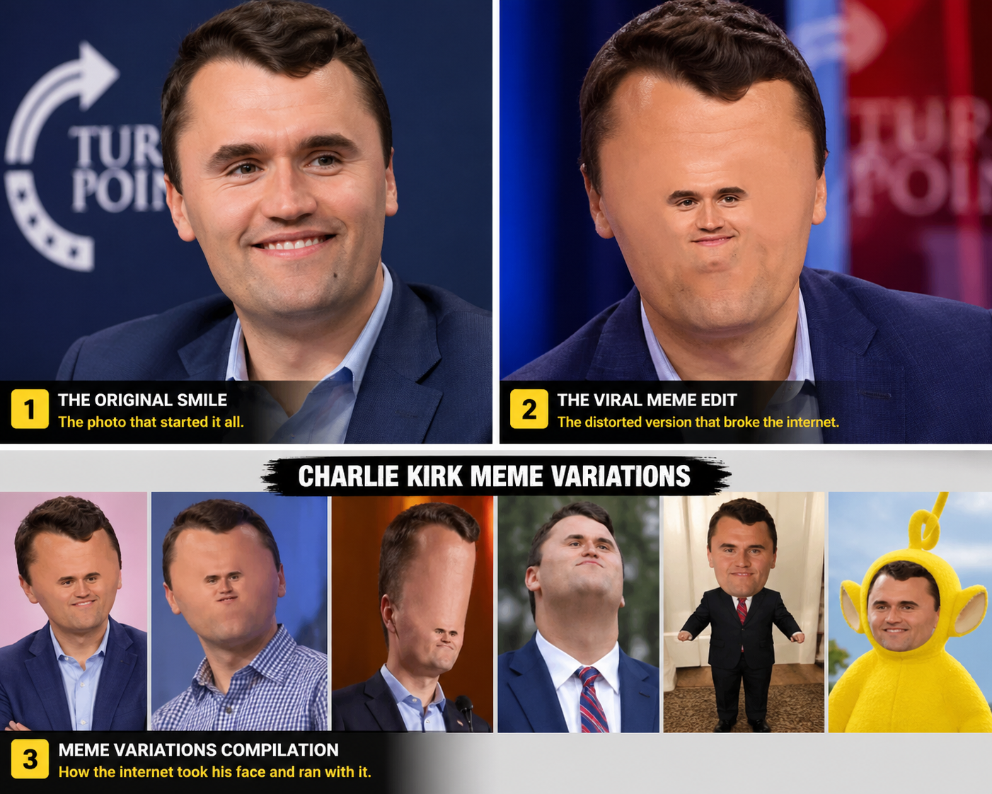 Charlie Kirk Smile Explained The Viral Meme Small Face Theory